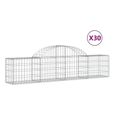 (200 x x 40/60 cm/ pcs) vidaXL Arched Gabion Basket Stone Basket Gabion Retaining Wall Galvanise