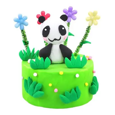 () DIY Clay Making Lion, Strawberry, Panda Cake for Kids And Adults Indoor Toys