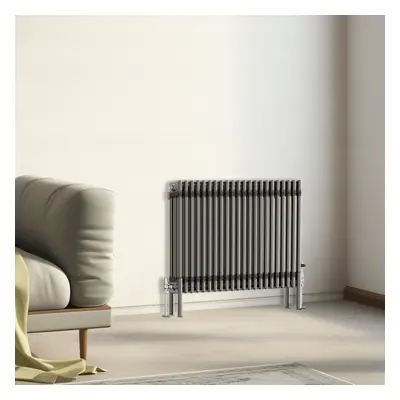 (600x1012mm - Column) Traditional Cast Iron Style Radiator Raw Metal Central Heating Column