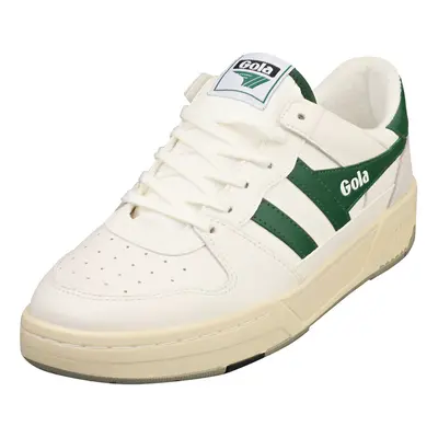 (10) Gola Allcourt Mens Casual Trainers in White Green