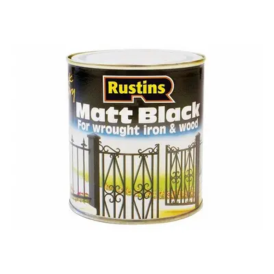 Rustins BLAM2500 Matt Black Paint Quick Drying 2.5 Litre