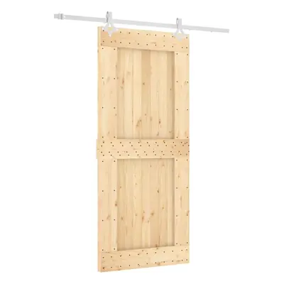 vidaXL Sliding Door with Hardware Set Interior Door Barn Door Solid Wood Pine