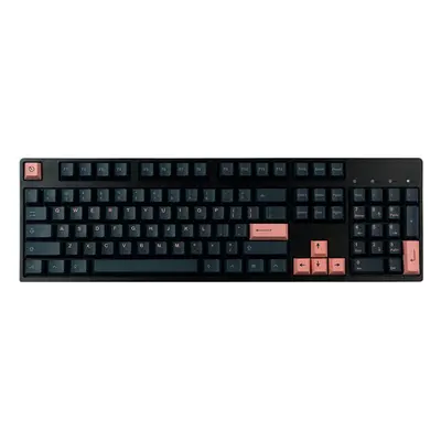 140 Keys Black&Pink Keycap Set Cherry Profile PBT Sublimation Keycaps for Mechanical Keyboard