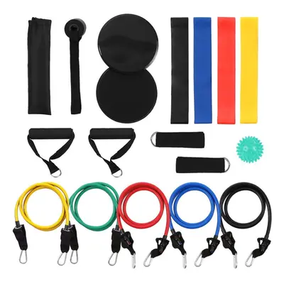 18Pcs Resistance Bands Set Workout Fitness Exercise Rehab Loop Tube for Home Gym Travel