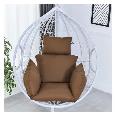 (Coffee) Hammock Seat Cushion Hanging Swing Seat Pad Chair Bed Back Pad Chair Pillow Home Office