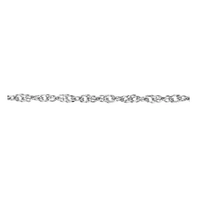 (16) Jewelco London 9ct White Gold 16" Singapore Pendant Chain