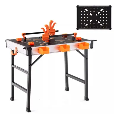 Folding Work Table Portable Workbench w/ Quick Clamps Clamp Dogs