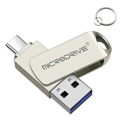 (256GB) in Type-C & USB3.0 Flash Drive OTG USB Driver 32G 64G 128G 256G Metal Rotation Pendrive 