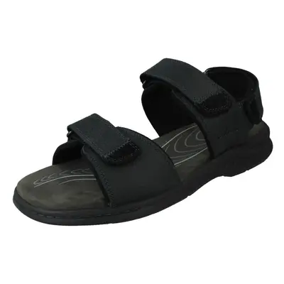 (Black, UK 9.5) Mens Clarks Ankle Strap Casual Sandals Hapsford Creek