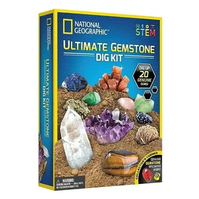 Ultimate Gemstone Dig Kit - Fascinating Gem Excavation Kits for Kids with Authentic Gemstones an