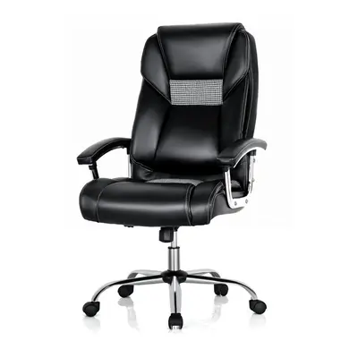 High-back Upholstered Chair PVC Leather Executive Chair forHome Office