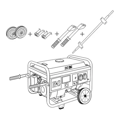 Transportation kit KS KIT for KÃ¶nner&SÃ¶hnen petrol generators