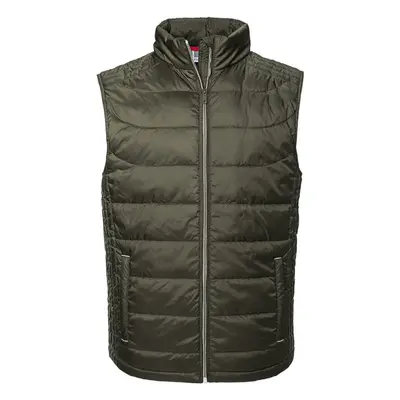 (L, Dark Olive) Russell Mens Nano Padded Bodywarmer