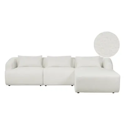 Corner Sofa SVANSELE Boucle Off-White Left Hand