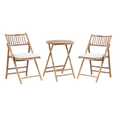 Bistro Set SAVELLETRI Wood Brown