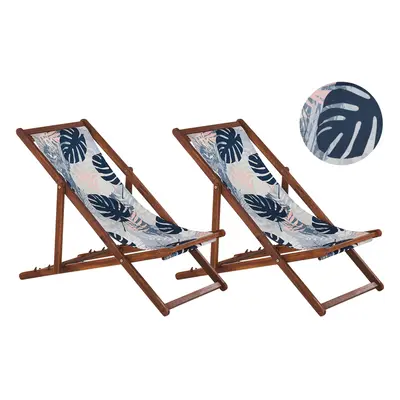 Sun Lounger Wood Dark Brown ANZIO