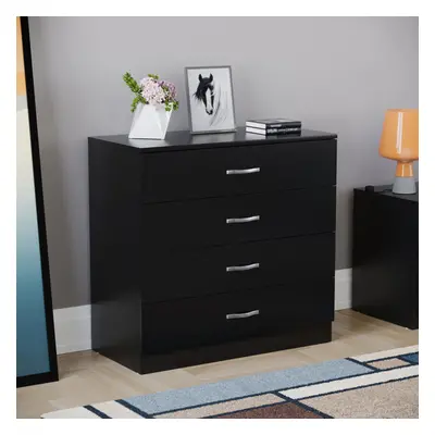 (Black) Riano Drawer Chest of Drawers Bedroom Storage Unit