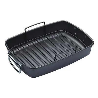 MasterClass Non-Stick Large Roasting Tin with Rack, x cm (15.5" x 11")