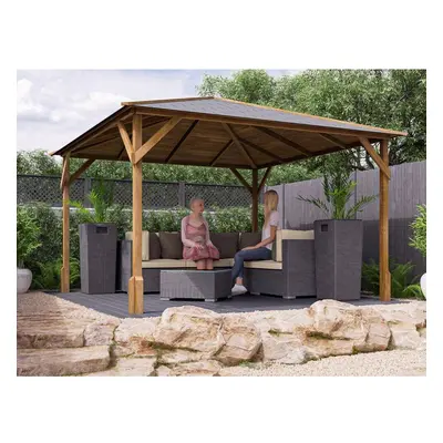 Timber Gazebo Utopia - W3.0m x D3.0m - Dunster House