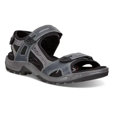 (UK 8-8.5, Marine) Ecco Mens Offroad Nubuck Yak Leather Lightweight Supportive Sandals