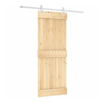 vidaXL Sliding Door with Hardware Set Interior Door Barn Door Solid Wood Pine