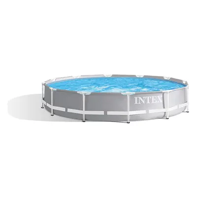 Intex 12Ft X 30In Prism Metal Frame Swimming Pool, Multi Colour