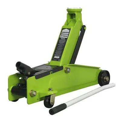 Sealey 1153CXHV Trolley Jack 3tonne Long Chassis Heavy-Duty Hi-Vis