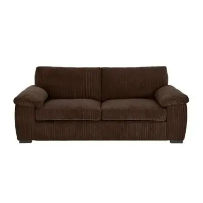 (3 Seater Sofa, Chocolate) Atrani Jumbo Cord Fabric Sofa