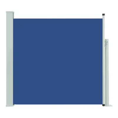 vidaXL Patio Retractable Side Awning 170x300 cm Blue Garden Privacy Screen