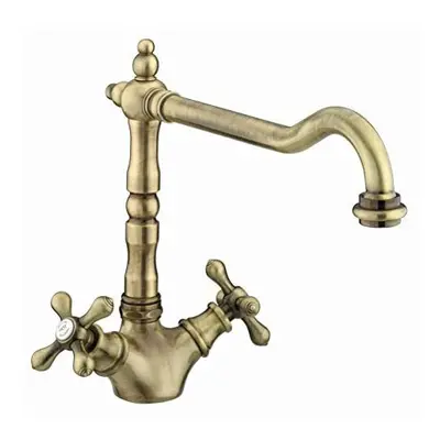 Bristan K SNK EF ABRZ Colonial Easyfit Kitchen Sink Mixer Tap with Swivel Spout, Antique Bronze