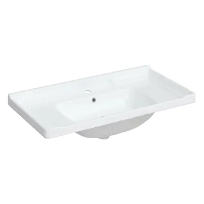 (91.5 x x cm) vidaXL Bathroom Sink Toilet Basin Sink Wash Basin White Rectangular Ceramic