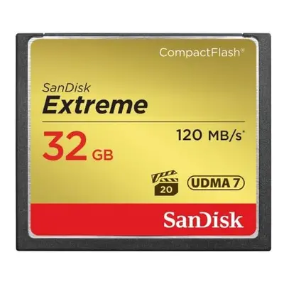 SanDisk Extreme GB UDMA7 CompactFlash Card - Black/Gold