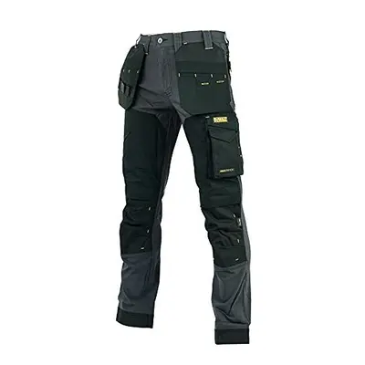 Men's Dewmem3229-tb Memphis Holster Trousers Waist 32in Leg 29in, Black/Grey, 32W 29L UK