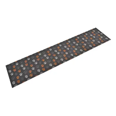 (grey with paw prints, x cm) vidaXL Kitchen Rug Anti Fatigue Mat Runner Rug Washable Floor Carpe