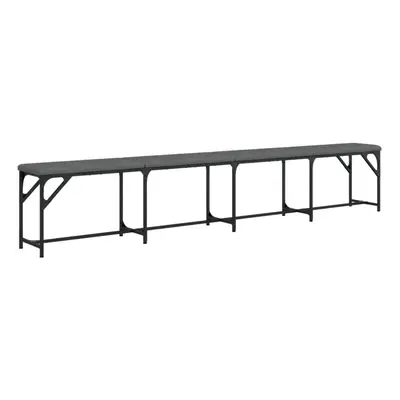 (dark grey, x x cm) vidaXL Dining Bench Hallway Bench Dining Room Bench Seat Steel and Fabric