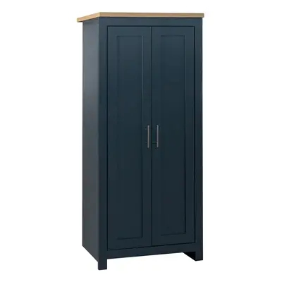 Birlea Highgate Door Wardrobe - Navy Blue & Oak - Farmhouse Style