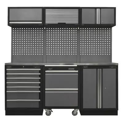 Garage Storage System - x x 2000mm - 38mm Stainless Steel Work Surface