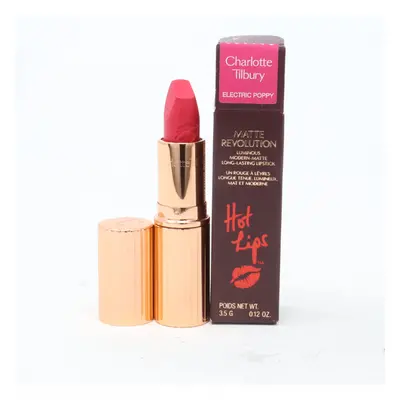 (Electric Poppy) Charlotte Tilbury Matte Revolution Lipstick 0.12oz/3.5g New With Box