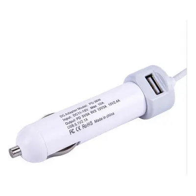 36W USB2.0 Type C Car Charger With Quick Charge 3.0 For Cellphone Tablet