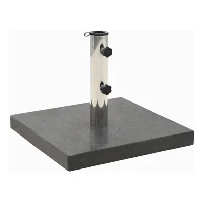 vidaXL Parasol Base Granite 28.5 kg Square Black Outdoor Umbrella Holder Stand