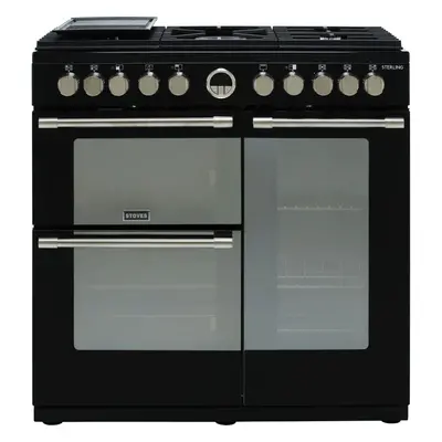 Stoves Sterling S900DF 90cm Dual Fuel Range Cooker - Black