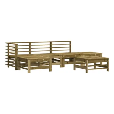 vidaXL Garden Lounge Set Outdoor Modular Sofa Piece Impregnated Wood Pine