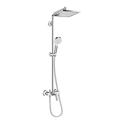 hansgrohe Crometta E Shower System 1 Spray with single lever Mixer, Chrome