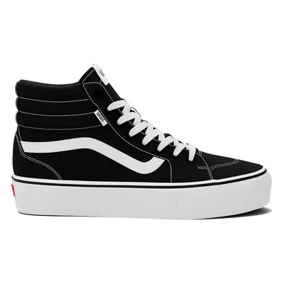 (5.5 UK, Black/White) Vans Womens Filmore HI High Top Canvas Trainers Sneakers Shoes - Black/Whi