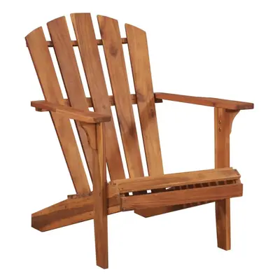 vidaXL Solid Acacia Wood Garden Adirondack Chair Outdoor Patio Seat Armchair