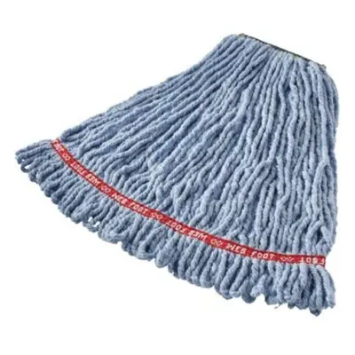 1 in. Headband Web Foot Wet Mop, Blue - Pack of