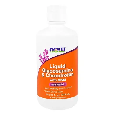 Now Foods, Liquid Glucosamine & Chondroitin, with MSM, Citrus, fl oz (946 ml)