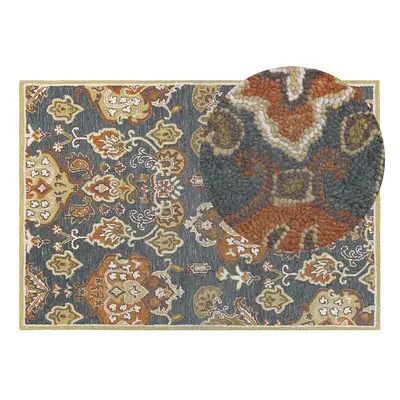 Wool Area Rug x cm Multicolour UMURLU