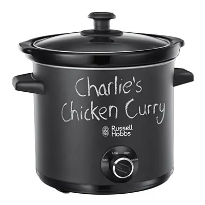 Russell Hobbs Chalkboard Slow Cooker, 3.5 L, Black