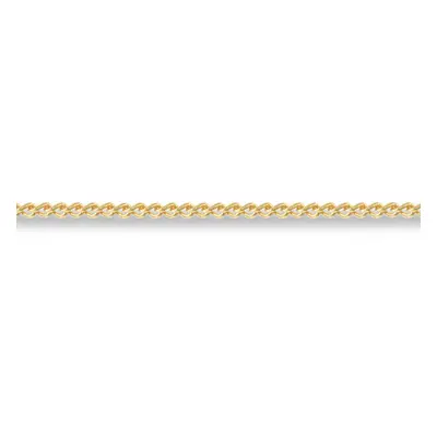 (20) Jewelco London Unisex Solid 18ct Yellow Gold Curb 1mm Gauge Pendant Chain Necklace